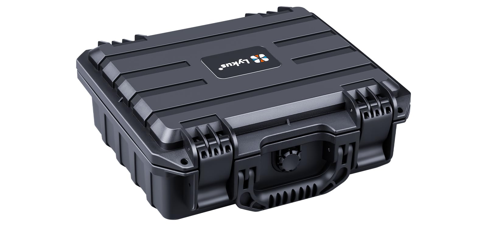 Lykus HC-2810 Waterproof Hard Case with Customisable Foam, Interior Size 28.4x22.4x10.1 cm, Suitable for Small Items โ image 1