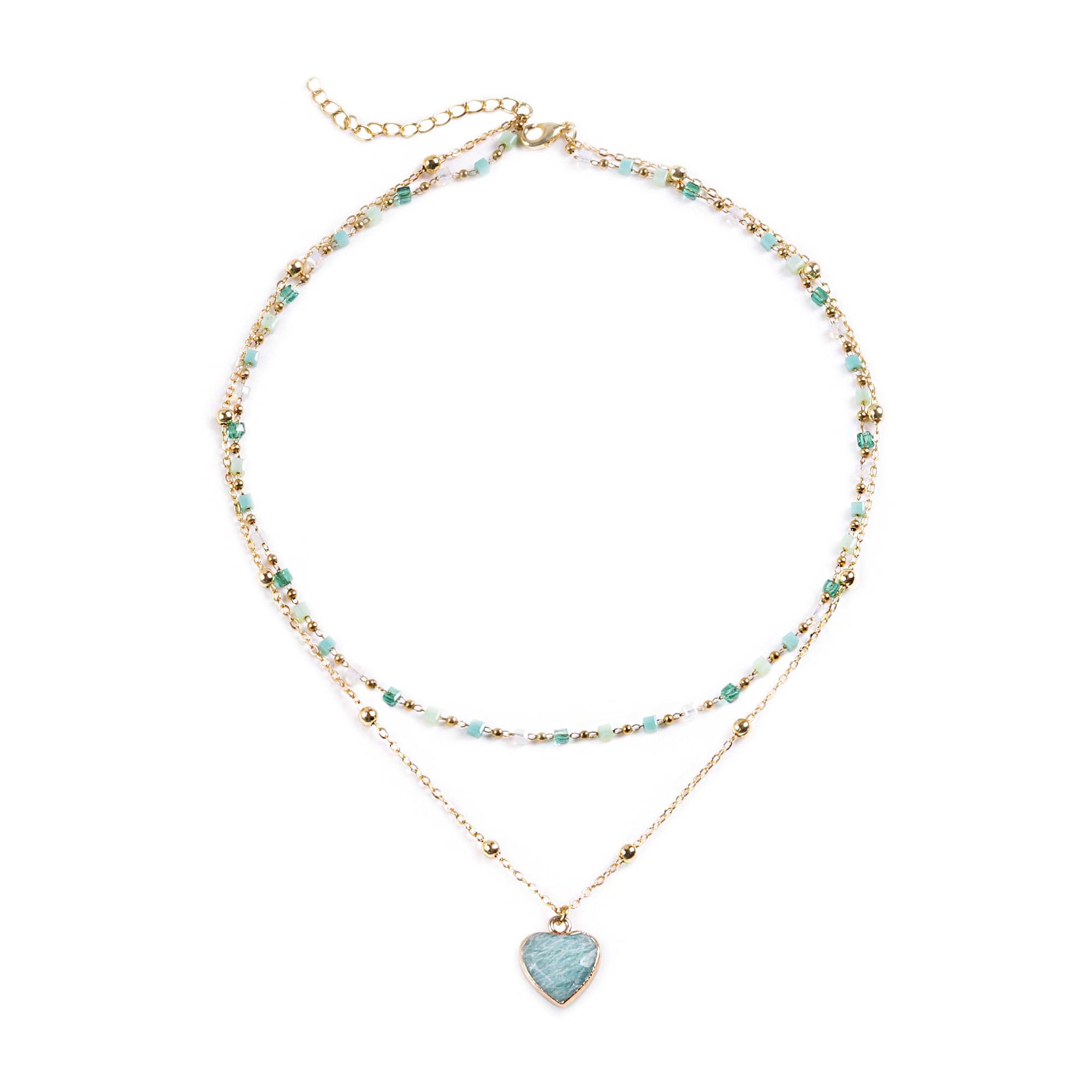 Gargantilla hecha a mano con cuentas de semillas coloridas de múltiples  capas, joyería creativa de playa con estrellas de mar bohemio para mujer, 