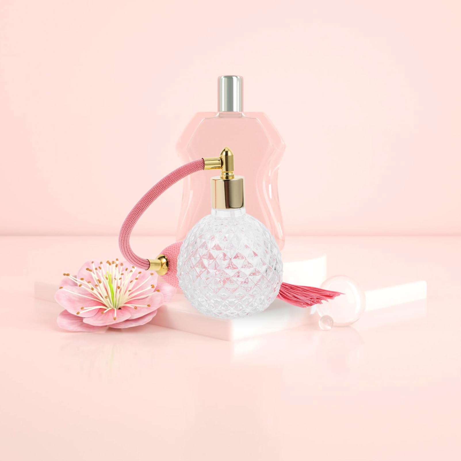 VALICLUD Pulverizador De Perfume Vacío Recargable De 100 Ml En Vidrio Acabado Fino, Adecuado Para Decoración y Uso Personal