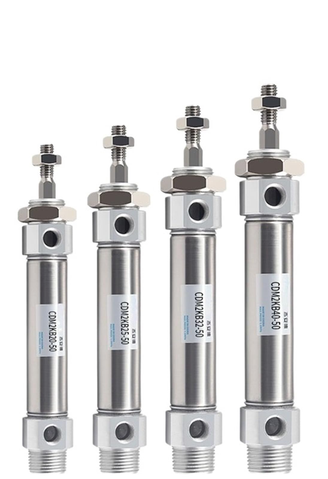 1 szt. Cylinder pneumatyczny CDM2KB Mini sześciokątny cylinder zapobiegający obrotowi 20-40 * 50-300 MM materiał ze stali nierdzewnej nie jest łatwy do rdzewienia (275 mm, otwór 40 mm)