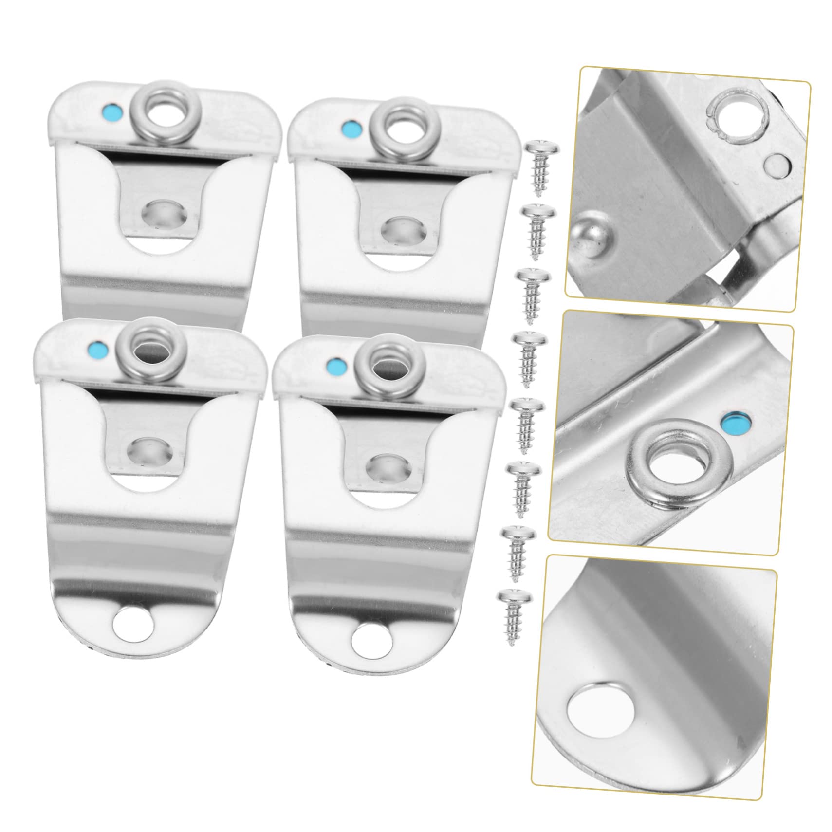 Toddmomy 4Pcs Mic Hanger Clips Microphone Holder with Screws Compact Design for Easy Installation Cars and Radios Durable and Lightweight
