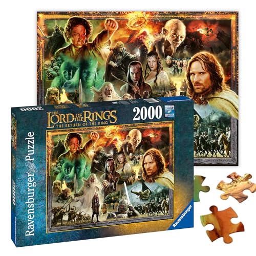 Ravensburger El Señor de los Anillos Regalos - El Retorno del Rey - Rompecabezas de 2000 Piezas...