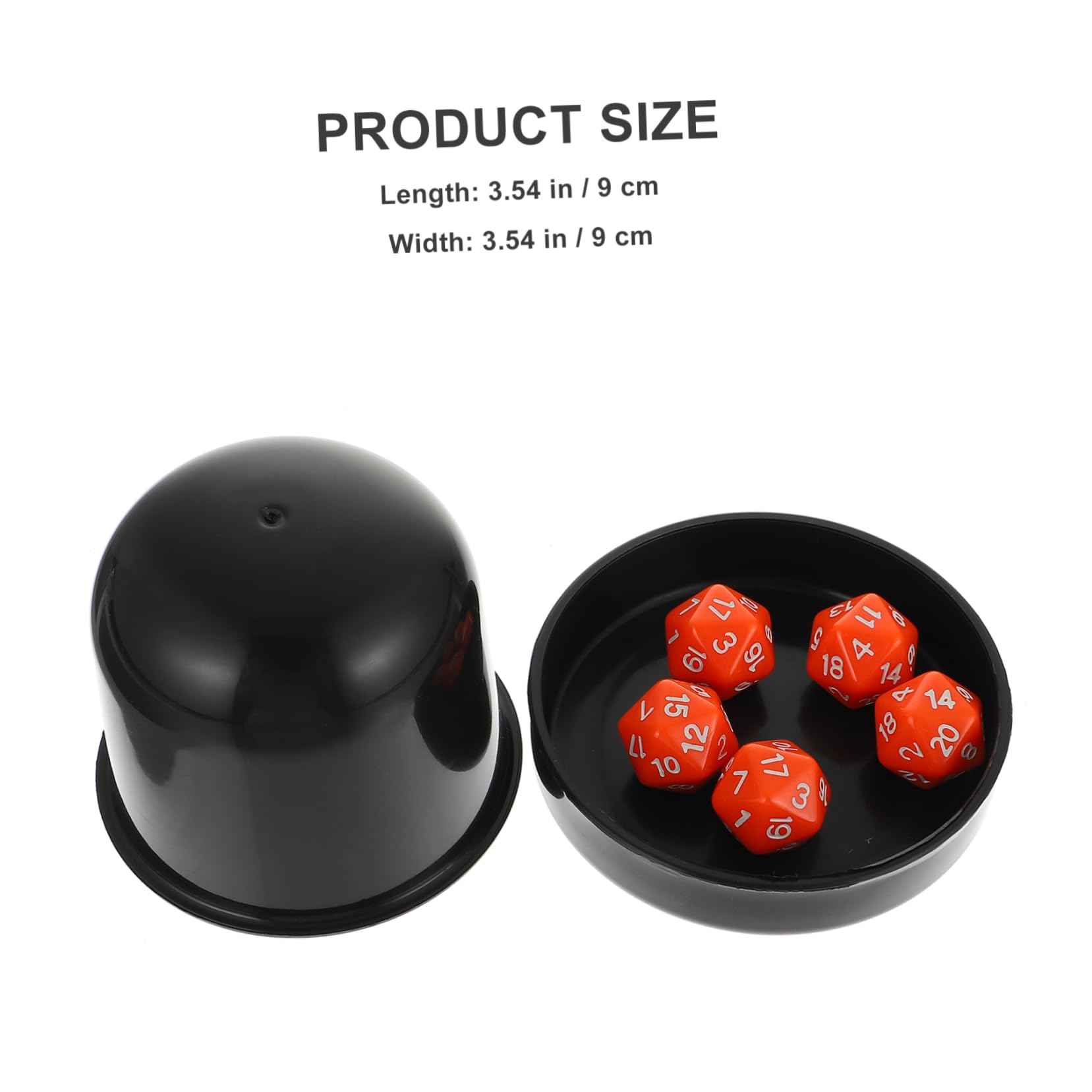 VICASKY 5sets Dadi Poliedrici Colorati Da Gioco Facce Accessori Divertenti Per Giochi Da Tavolo e Feste Con Supporto Per Dadi Per Famiglie e Amici