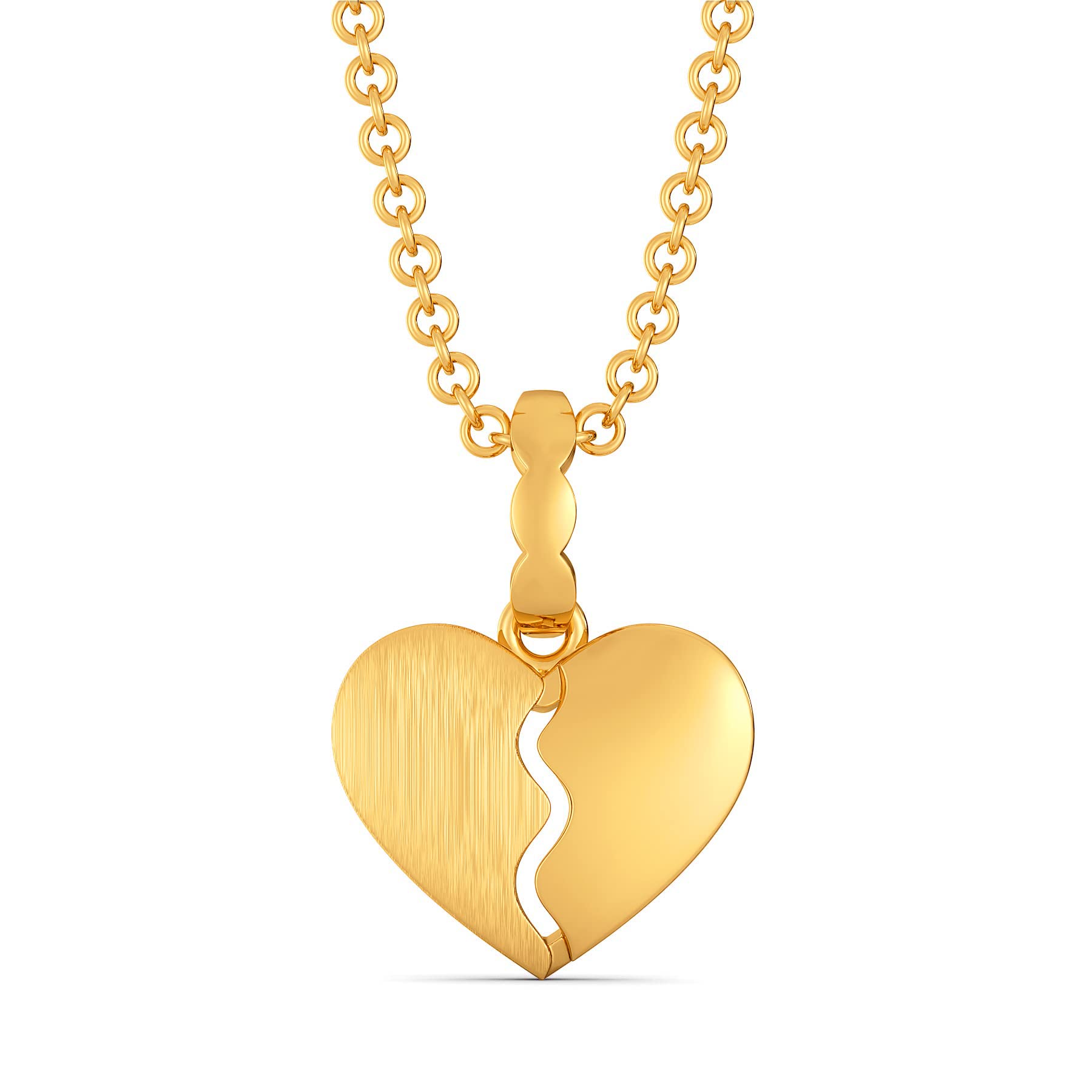 Melorra 18 KT Carre Ardor Gold Pendant Yellow Gold
