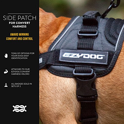 Ezydog Side Badge - Clearly Identifies Your Dog When Wearing The Convert Dog Harness - Set Of Two Badges (Service Dog, Large) #TOP2