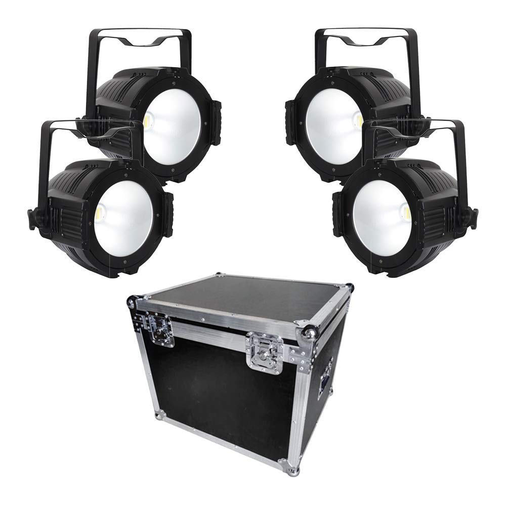 LEDJPerformer 200 COB LED PAR 64 Lighting 200W Stage Light RGBW Bundle