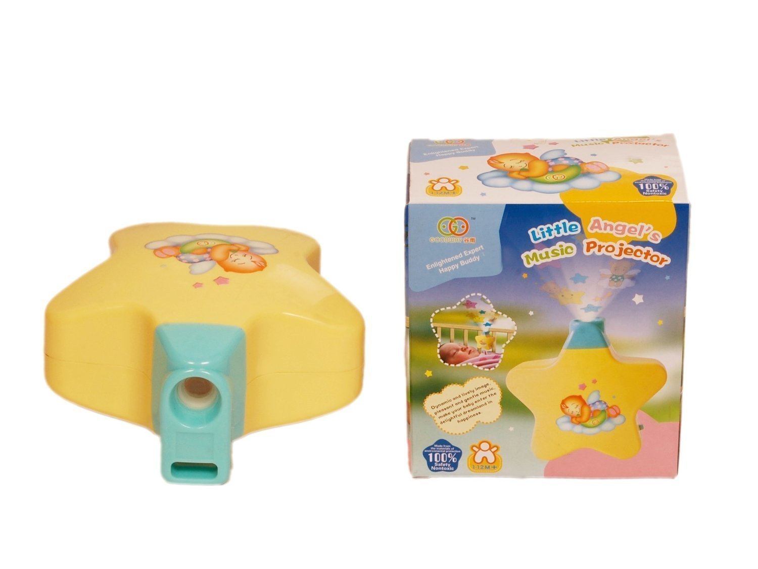 SUPER TOY Plastic Sleeping Star LED Projector with 3D Night Light Show and Musical Melody Sound for Born Babies, Multi - Image 9 thumbnail