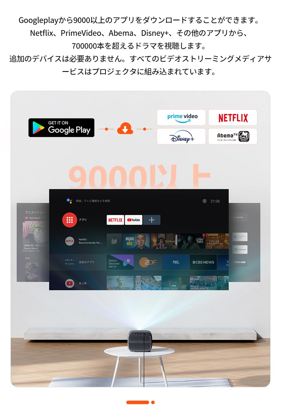 Amazon.co.jp: ETOE プロジェクター 4K Android TV 11.0 Netflix搭載