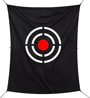 Sharellon Golf Hitting Net, Golf Practice Net for Backyard, Heavy Duty Portable Golf Hitting Training Aids with Target and Carry Bag, Indoor & Outdoor Training Golf Net