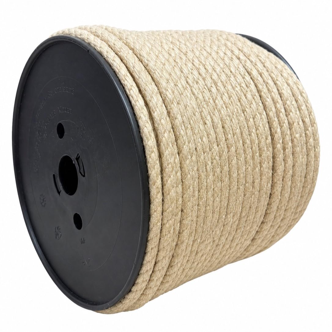 Everlasto Beige 8Mm Synthetic Polyhemp/Poly Hemp/Hempex Decking Rope - 8Mm X 100M