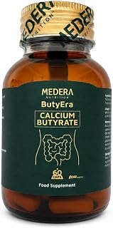 Medera Nutrition Postbiotic Supplement with N-Butyric Acid & Calcium Butyrate | Vegan, Clean-Label, Additive-Free | Supports Digestive & Gut Health | 60 Capsules