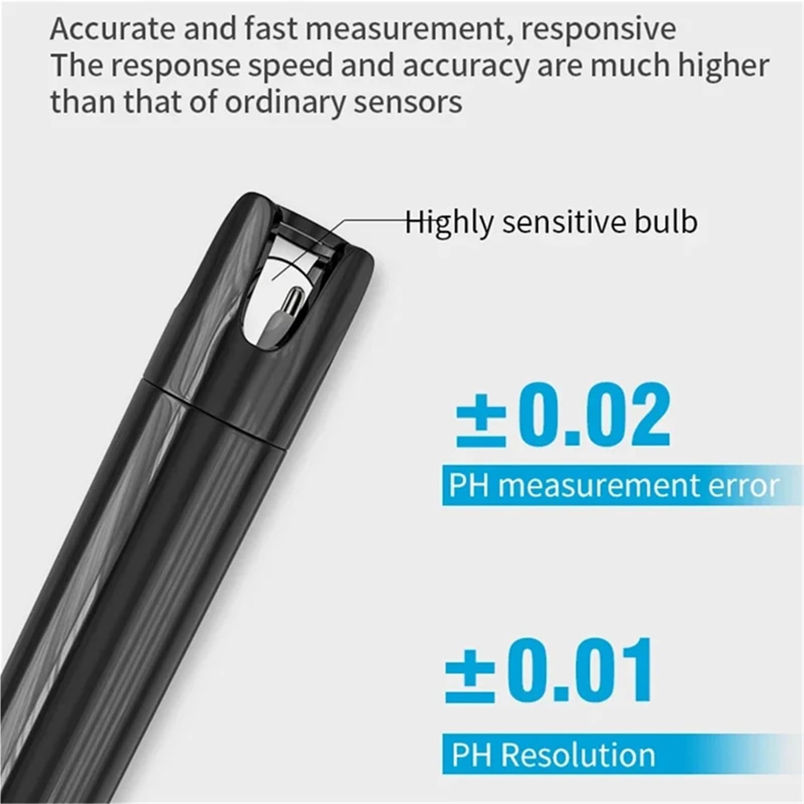 Misuratore di PH Portatile, rilevatore di Test di PH for Test di qualità Acqua, Protezione Ambientale, Gamma 0,0~14,00