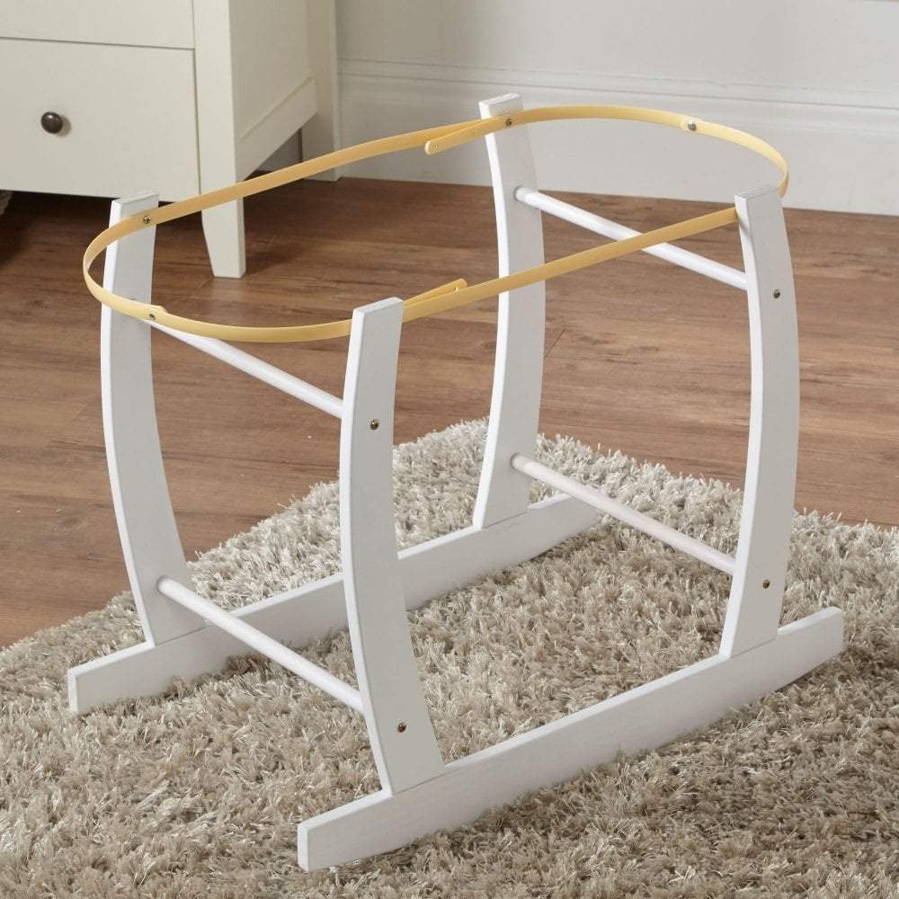 FYLO Deluxe Moses Basket Rocking Stand White