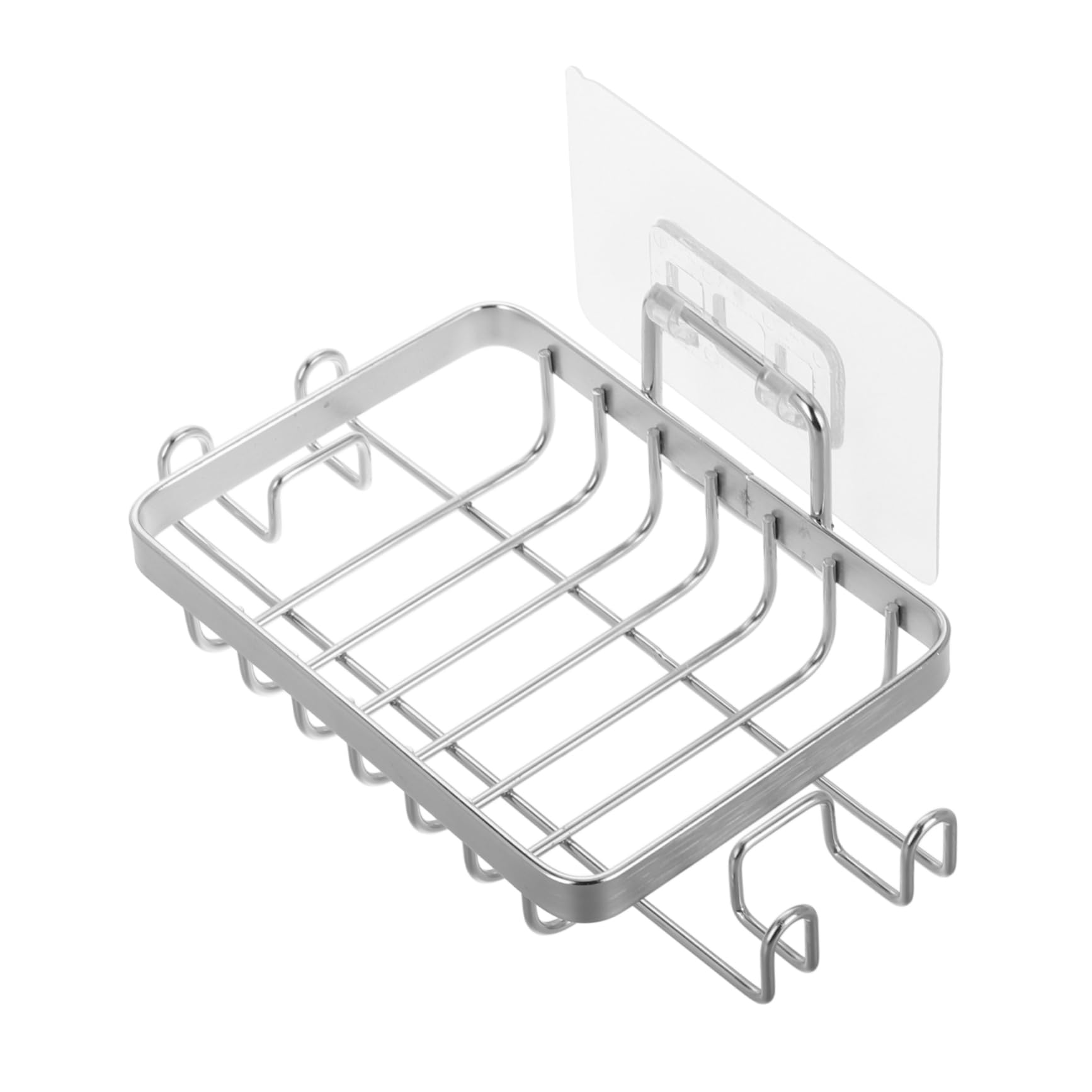 Cabilock Wall Mounted Stainless Steel Soap Holder Stylish Bar Soap Dish with Draining Tray for Shower Bathroom Space Saving Organizer Rack Extends