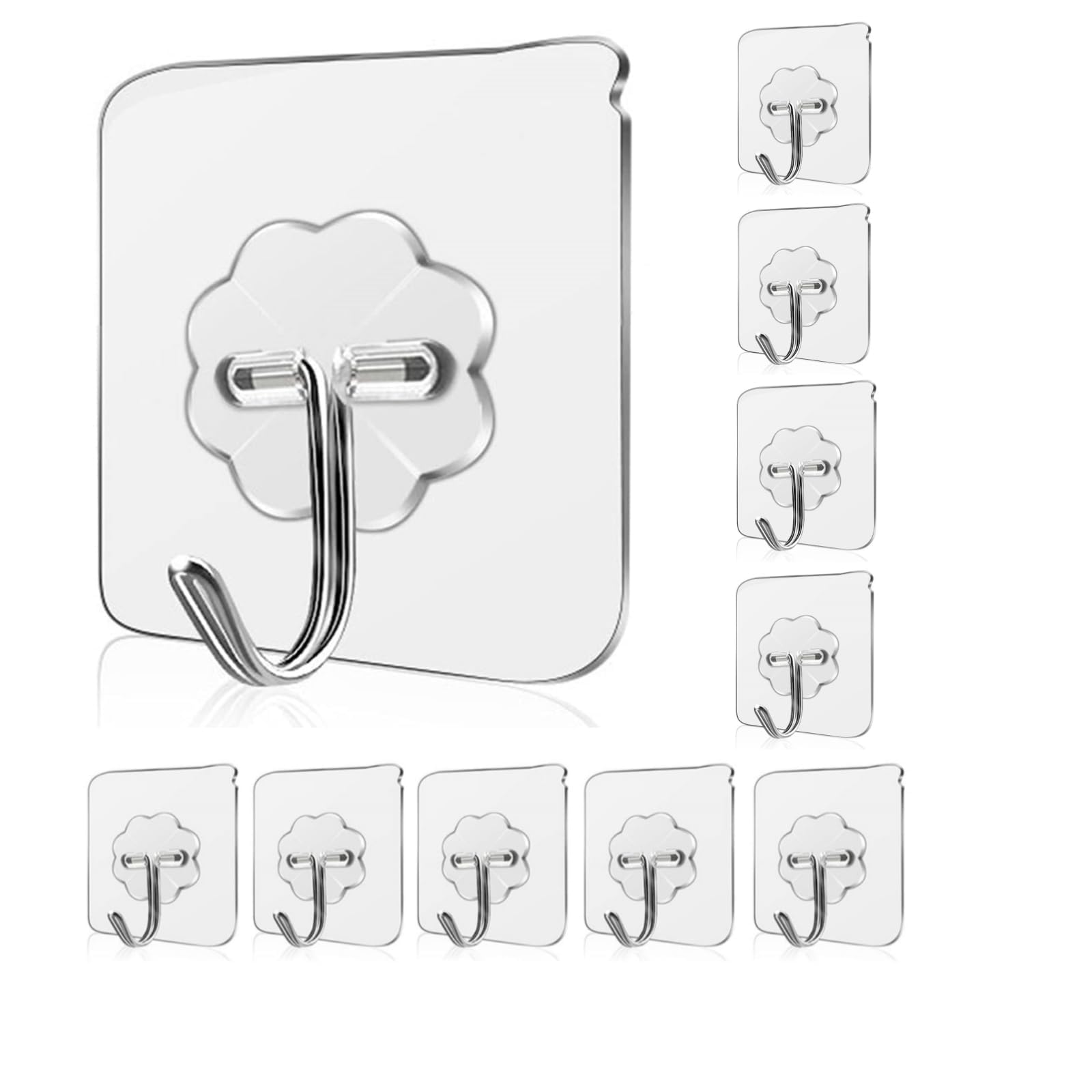 Ganci Adesivi 4 pz / set asciugamani ganci in plastica porta appendiabiti autoadesivi appendini da parete appendiabiti cappello tasti tasti gancio muro organizzatore home decor tasto porta Ganci Adesi