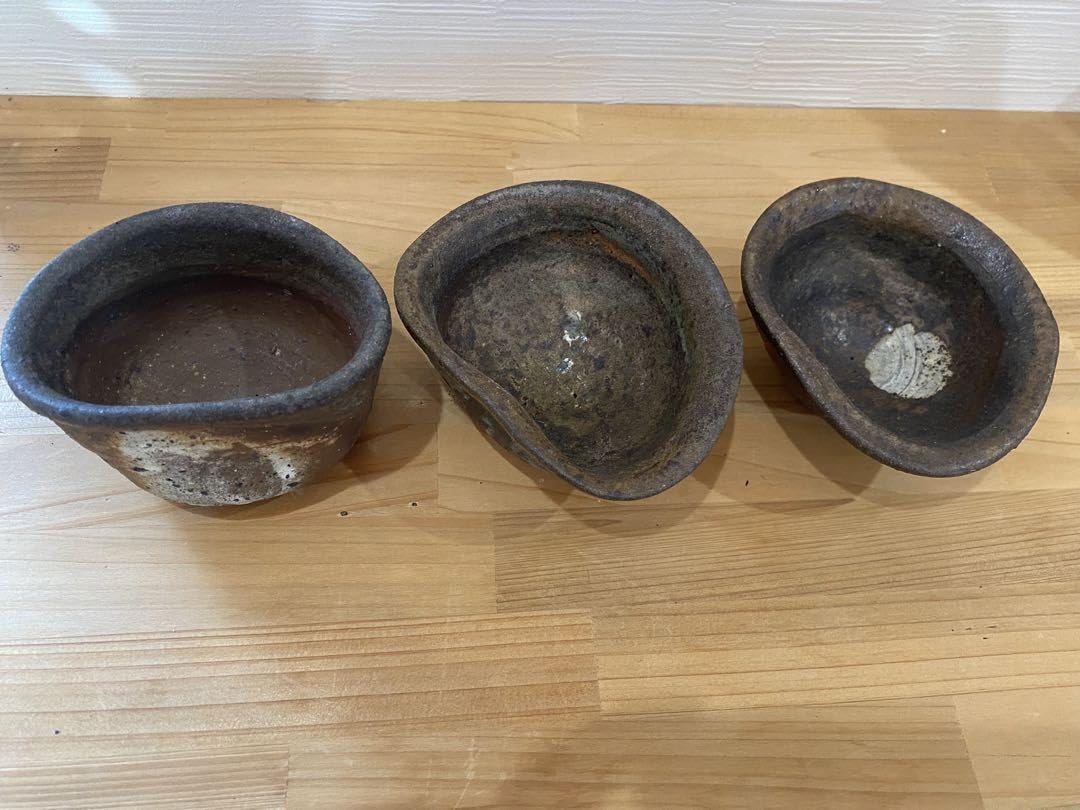 Amazon.co.jp: 種子島無比 池田省吾 ムサインいり初期作品 ぐい呑み3点 