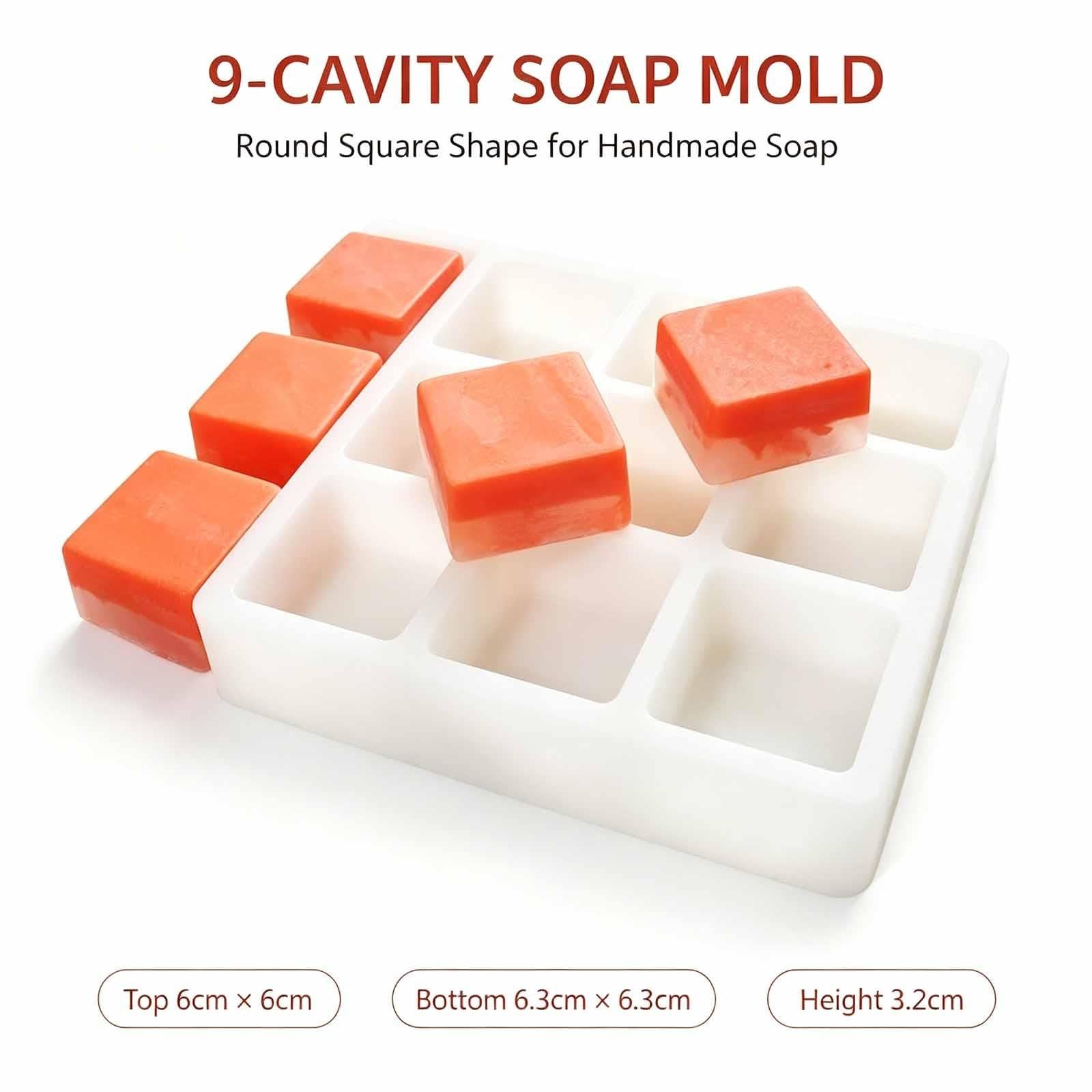 Formy do mydła silikonowego, ubytki kwadratowe formy do mydła DIY