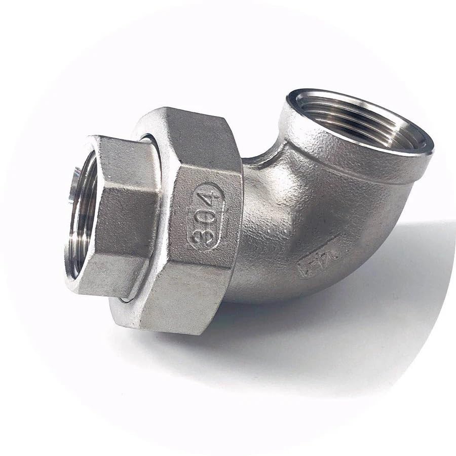 Codo acero inoxidable 304 hembra macho para eliminar goteras en roscas de 3/8 5