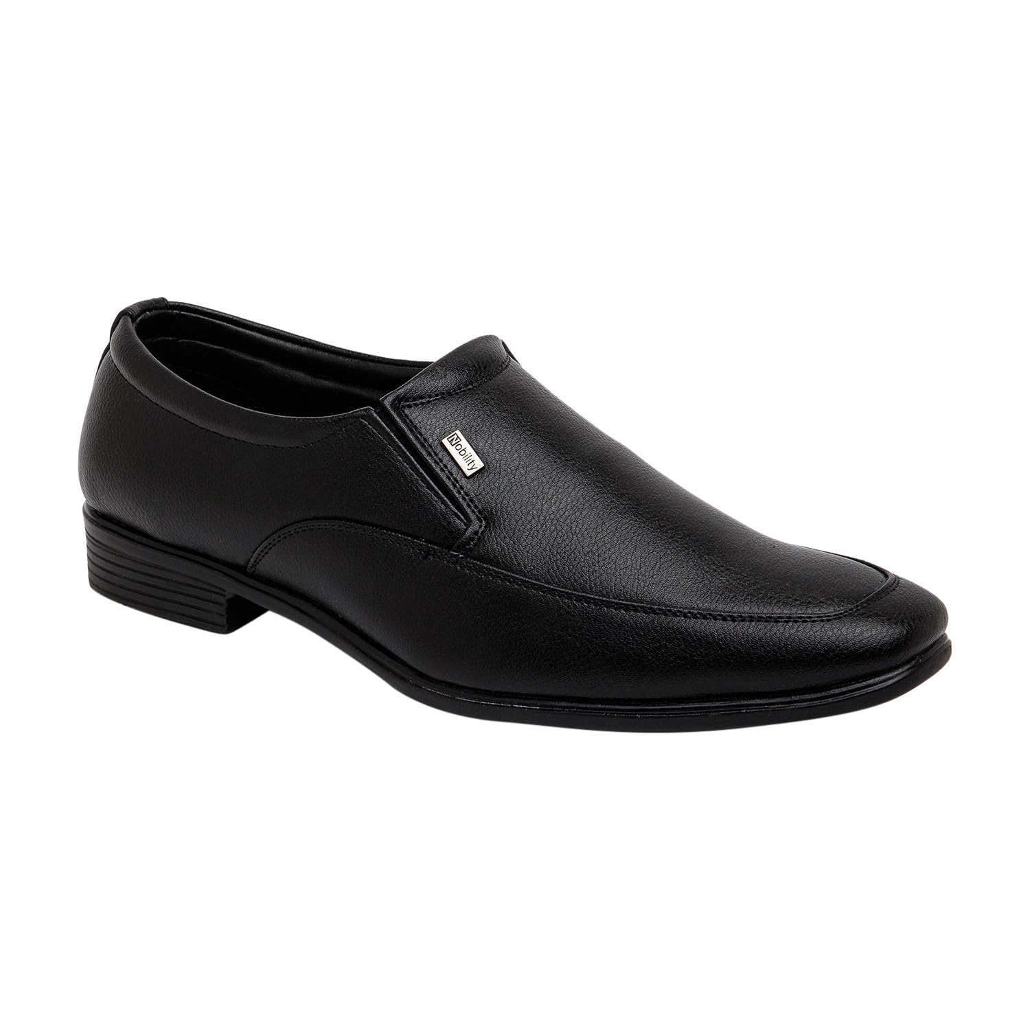 NOBILITY Black Formal Slip On Shoes for Men | Comfortable Walking | Slip Resistant | Breathable || Classic Design |7 UK (B0D2KWB1XG) Amazon Price History, Amazon Price Tracker