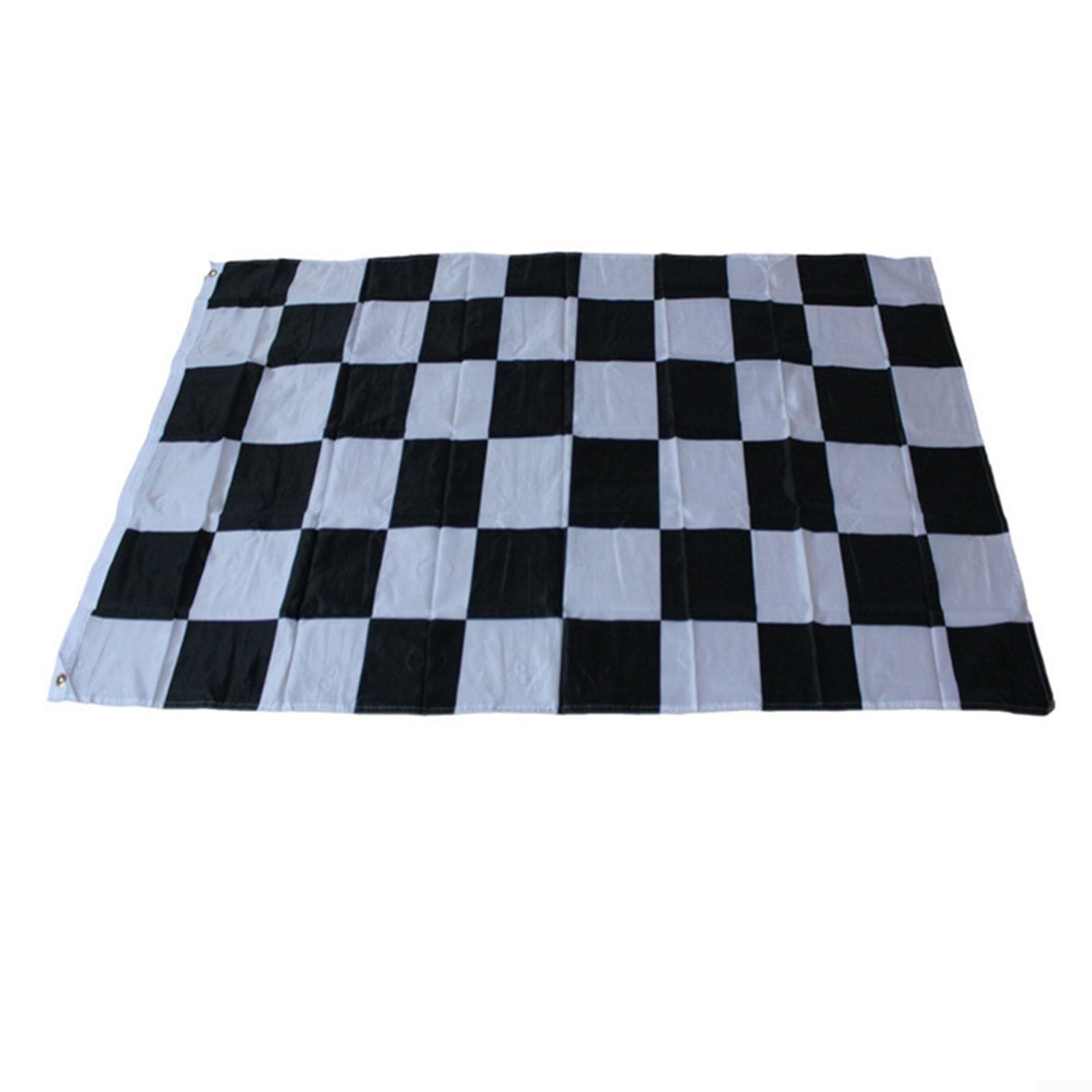 Bandera de carreras negra y blanca 90x150cm adorno de coche para eventos de Motorsport F1