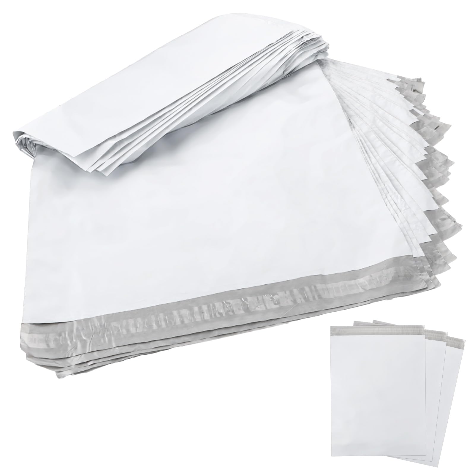 100 Stück Versandtaschen Plastik, 40×55 cm Versandbeutel Blickdicht Selbstklebend Versandtaschen Warensendung Versandtüten für Kleidung Logistikverpackungen Transport Verpackungskarton