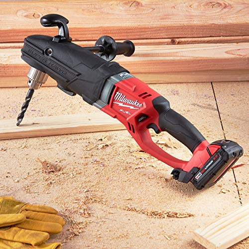Milwaukee 2709-20 M18 Fuel Super Hawg 1/2 Inch Right Angle Drill Bare thumb #5