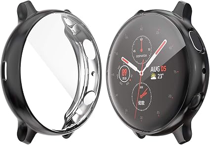 RLTech Cover per Samsung Galaxy Watch Active 2 44mm, Ultra Slim Silicone  Case di Gel AntiGraffio Protettiva Custodia per Samsung Galaxy Watch Active  2 44mm, Nero : Amazon.it: Elettronica