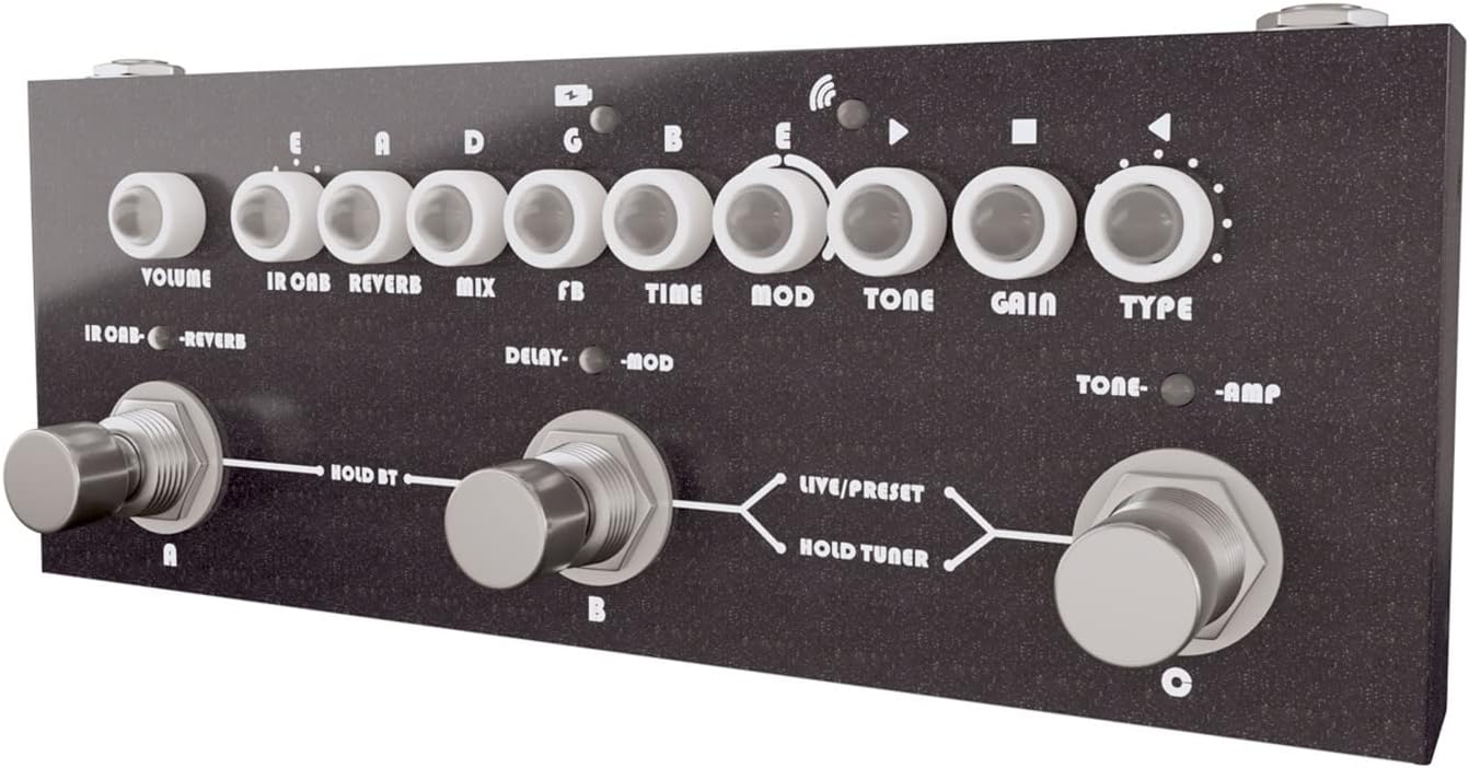 Guitar Effects Pedal,Durable Zinc Alloy Simulations Multi