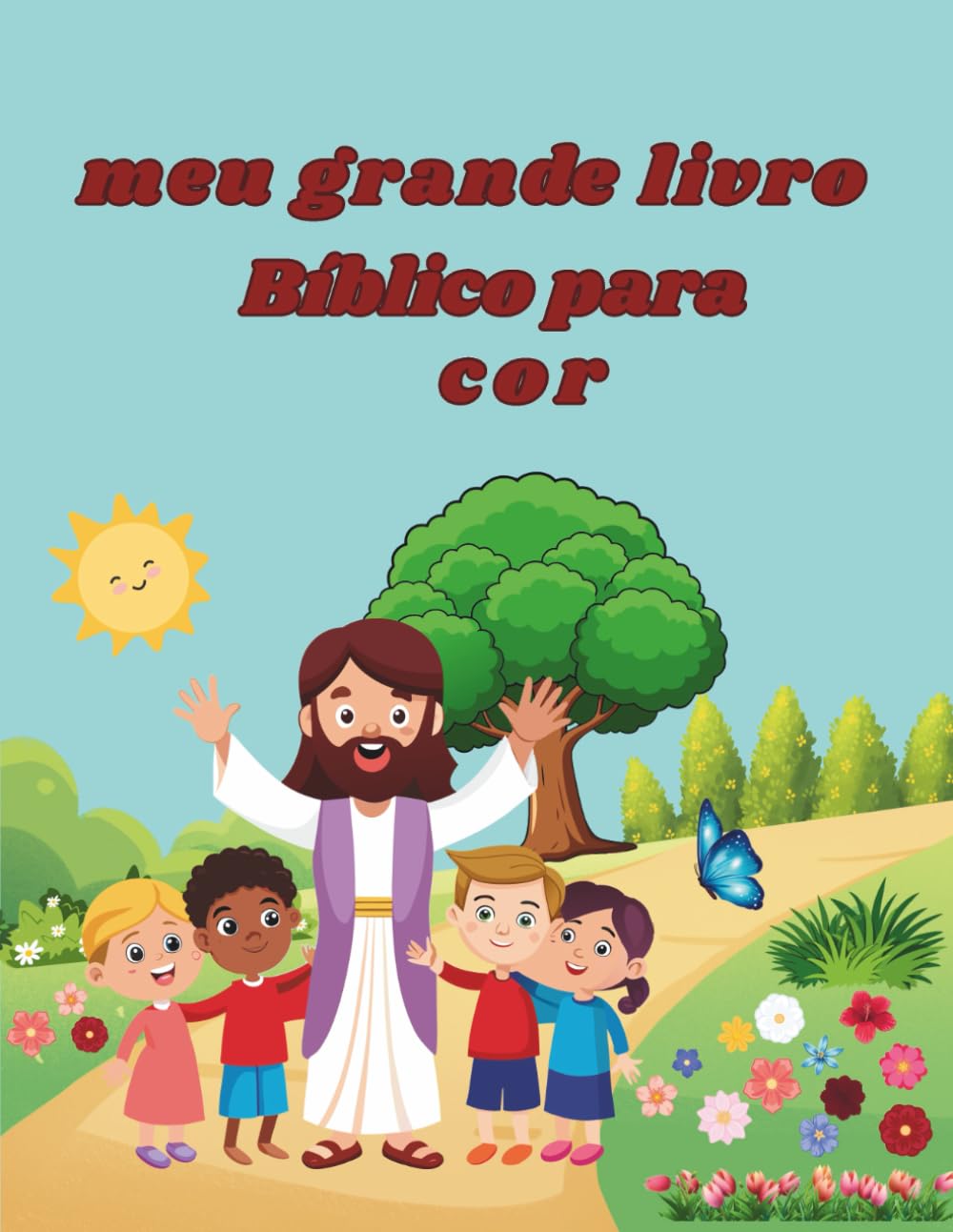 Meu Livro de Histórias Bíblicas para Colorir: 100 Lindas Histórias da Bíblia para Colorir e Aprender os Valores da Fé