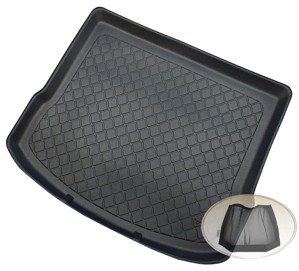 Z3118009 Gummierte Kofferraumwanne fahrzeugspezifisch + Klett-Organizer (Laderaumwanne, Kofferraummatte)
