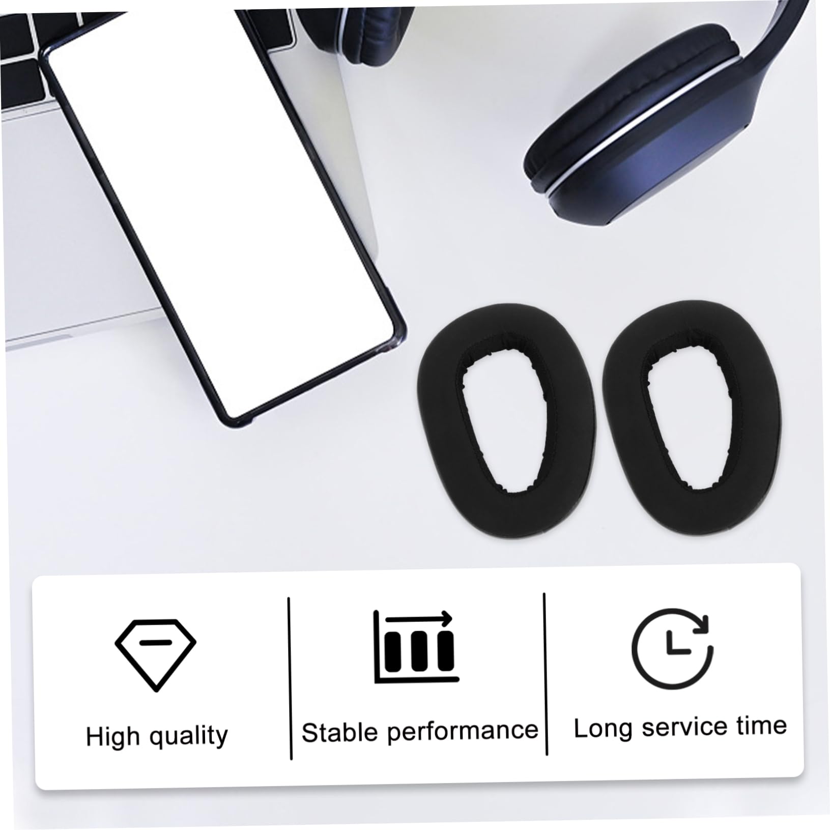 DOITOOL 3 Paia Di Cuscinetti Auricolari Di Ricambio Per Cuffie Cuscinetti Auricolari in Morbida Spugna Antirumore Design Ergonomico Per Un Uso Confortevole
