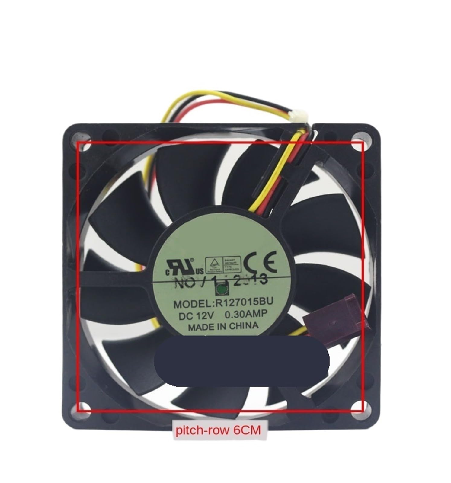 TYHUJKKL R127015BU DC 12V 0.30Amp 7015 7CM Cooling Fan