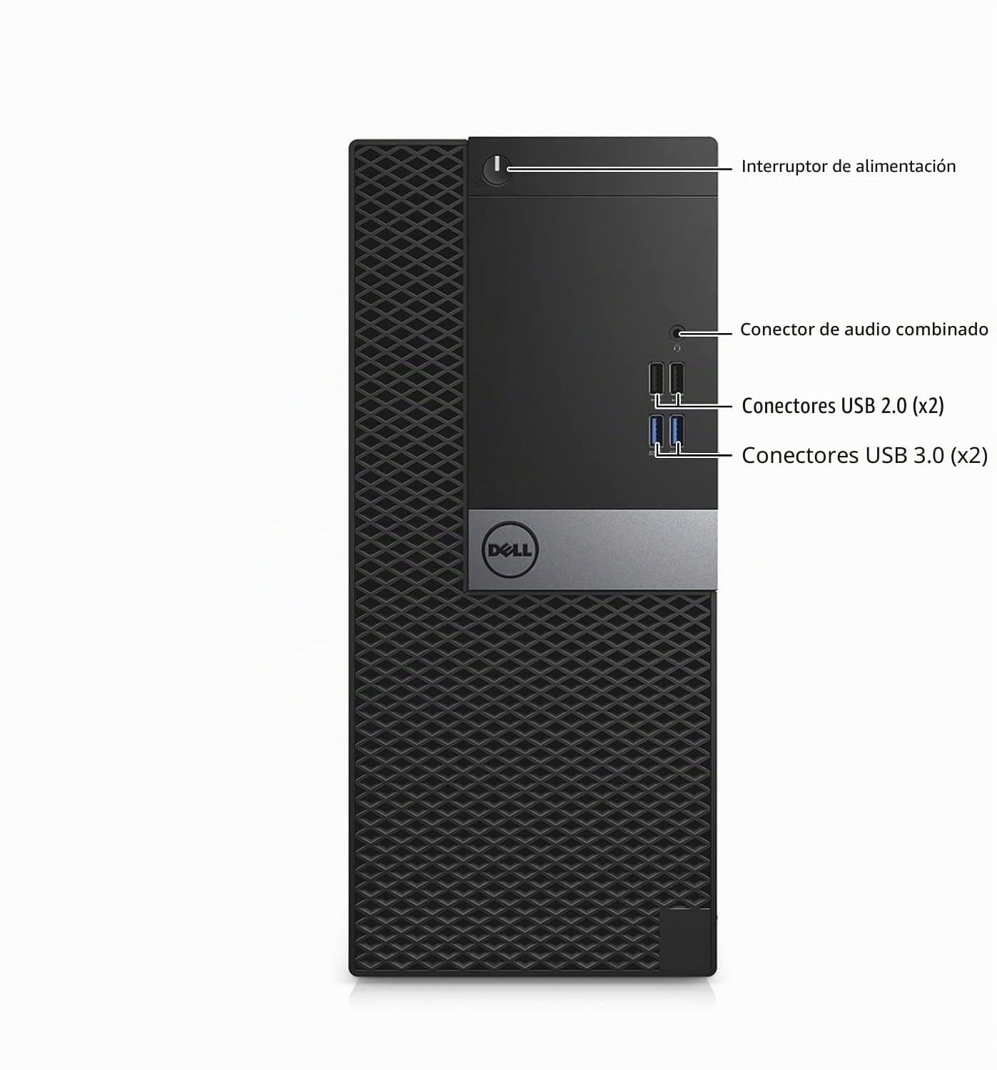 Dell Optiplex 7040 Mini Tower Ordenador de sobremesa, Intel Core i5-6500T, 8 GB de RAM, SSD de 256 GB, Teclado QWERTY Estadounidense, Wi-Fi y Bluetooth, Windows 11 Pro (Reacondicionado)
