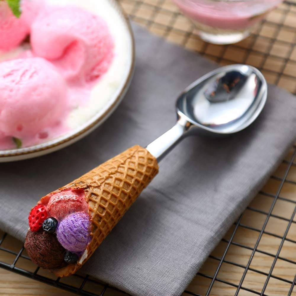 Set Di 4 Mini Cucchiai In Acciaio Inox Con Manico Corto – Oro E Argento – Per Gelato, Dessert, Spezie, Caffè