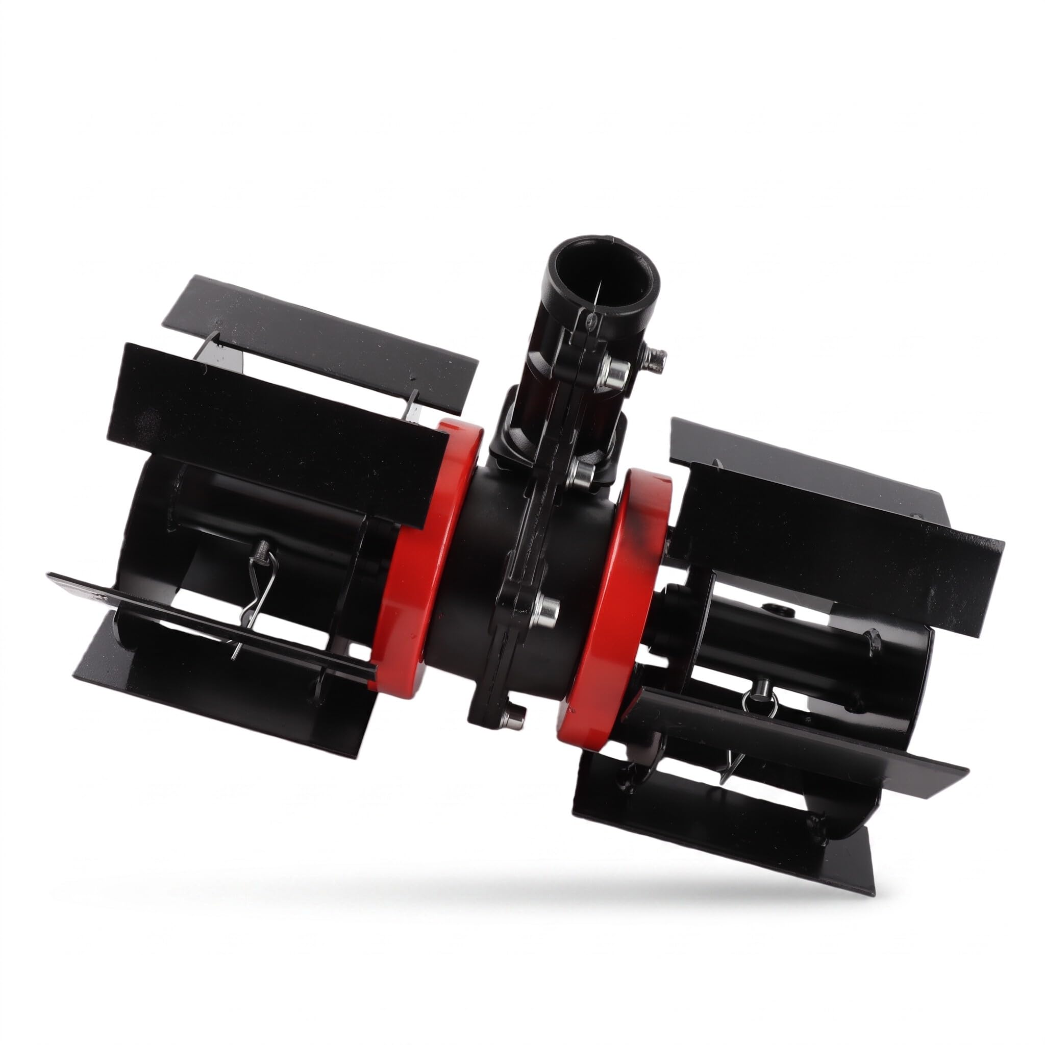 Bewinner Roue de Désherbage Universelle de 10 Cm, Roue de Labour Profonde Multifonctionnelle à 9 Dents, Roue de Fraisage d'herbe en Fer en Aluminium pour Scarificateur de Tondeuse à Gazon