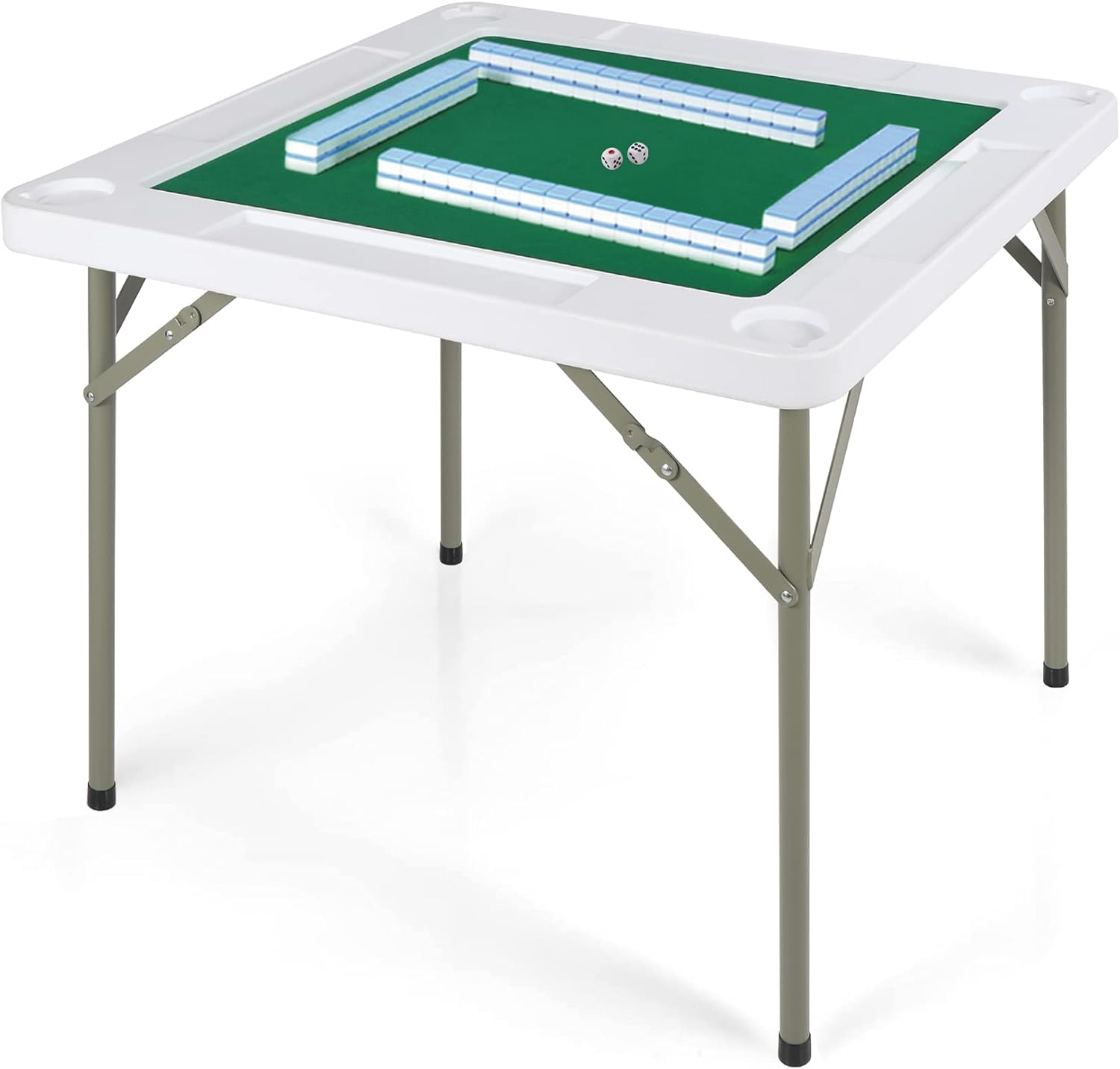 RedSwing Folding Game Table, Square Folding Card Game Table