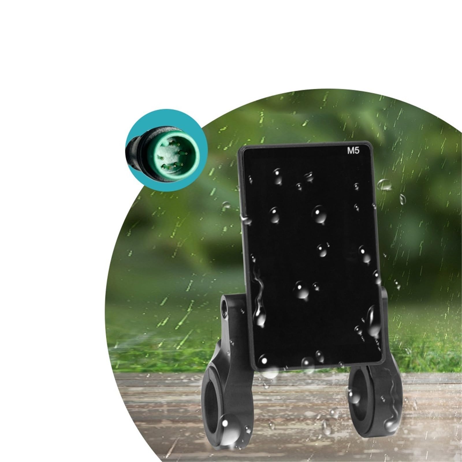Pantalla para Ebike, 2 Uds Conector Medidor Controlador De Velocidad con Pantalla LCD M5