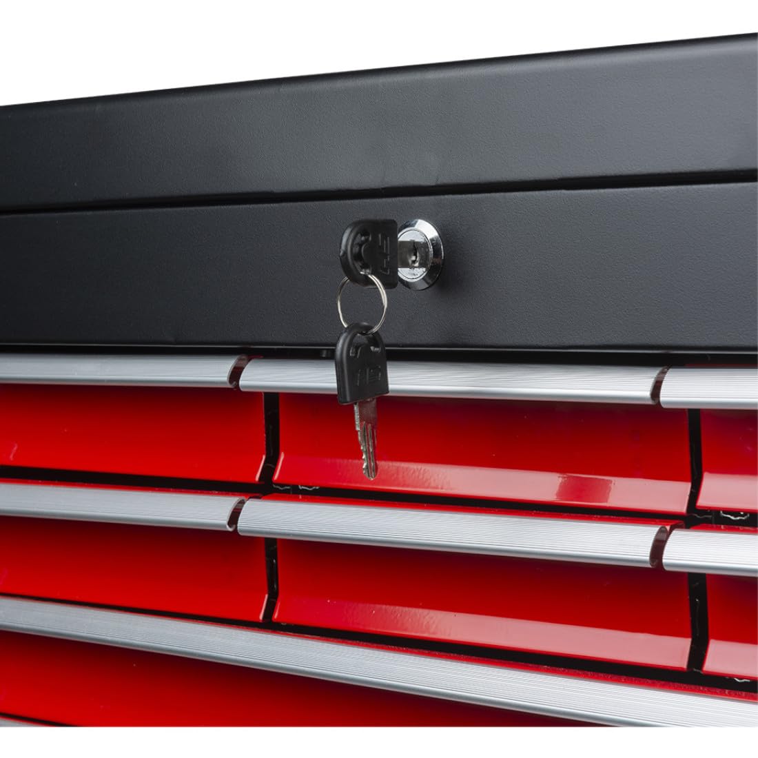 SIO Cofre de Herramientas 9 Cajones con Cerradura – Caja Metálica Organizador Taller – Sistema de Almacenaje Profesional para Herramientas – Robusto, Seguro y Compacto