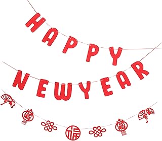 NOLITOY Decoração 1 Conjunto De De Ano Novo Banner Pano De Fundo Fornecimento De Festa De Ano Novo Suprimentos De Festa De Ano Novo Banners Pendurados 2024 Banner De Ano Novo Bandeiras