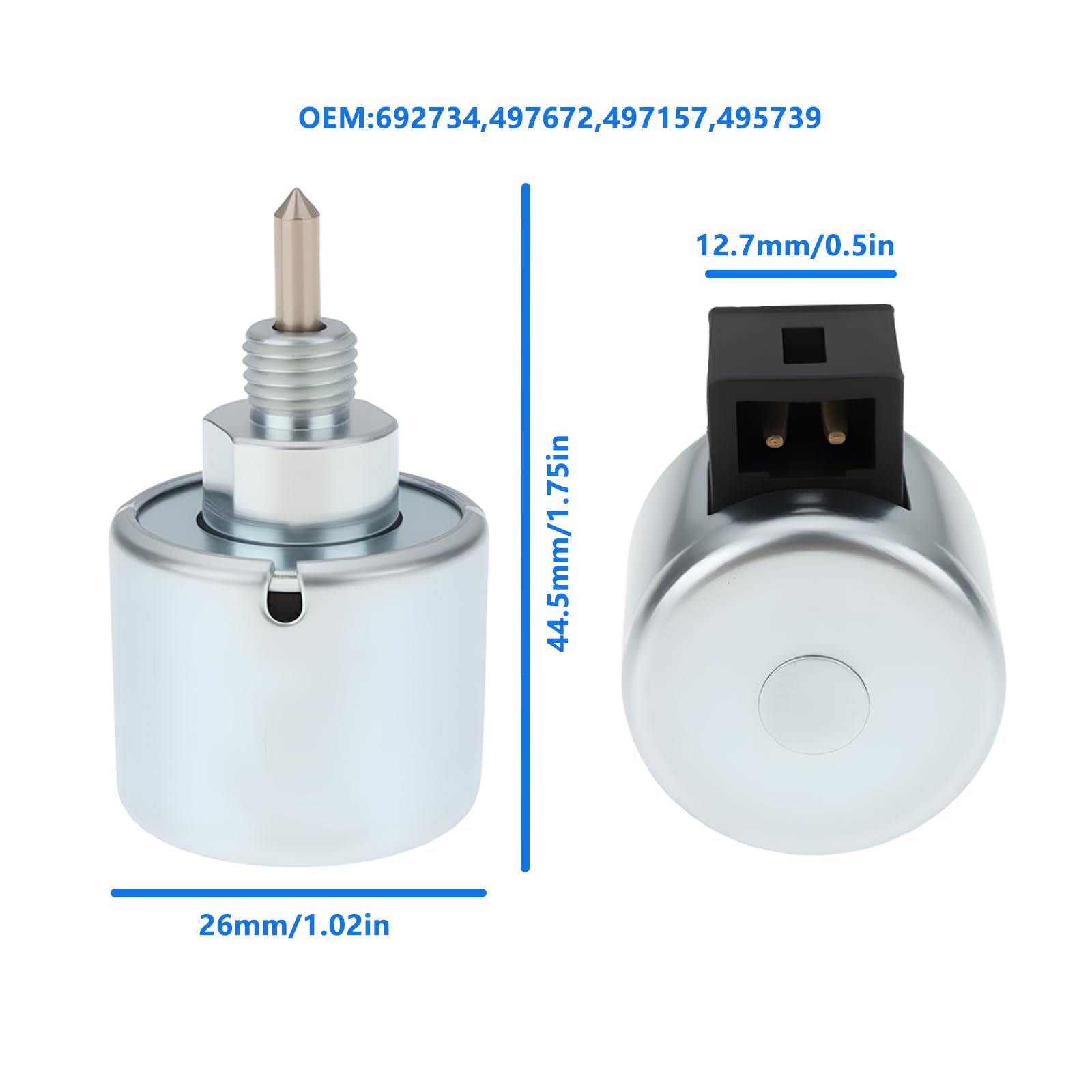 Solenoide Di Spegnimento Del Carburatore Del Tosaerba 692734 497672 497157 495739 Compatibile Con Briggs & Stratton