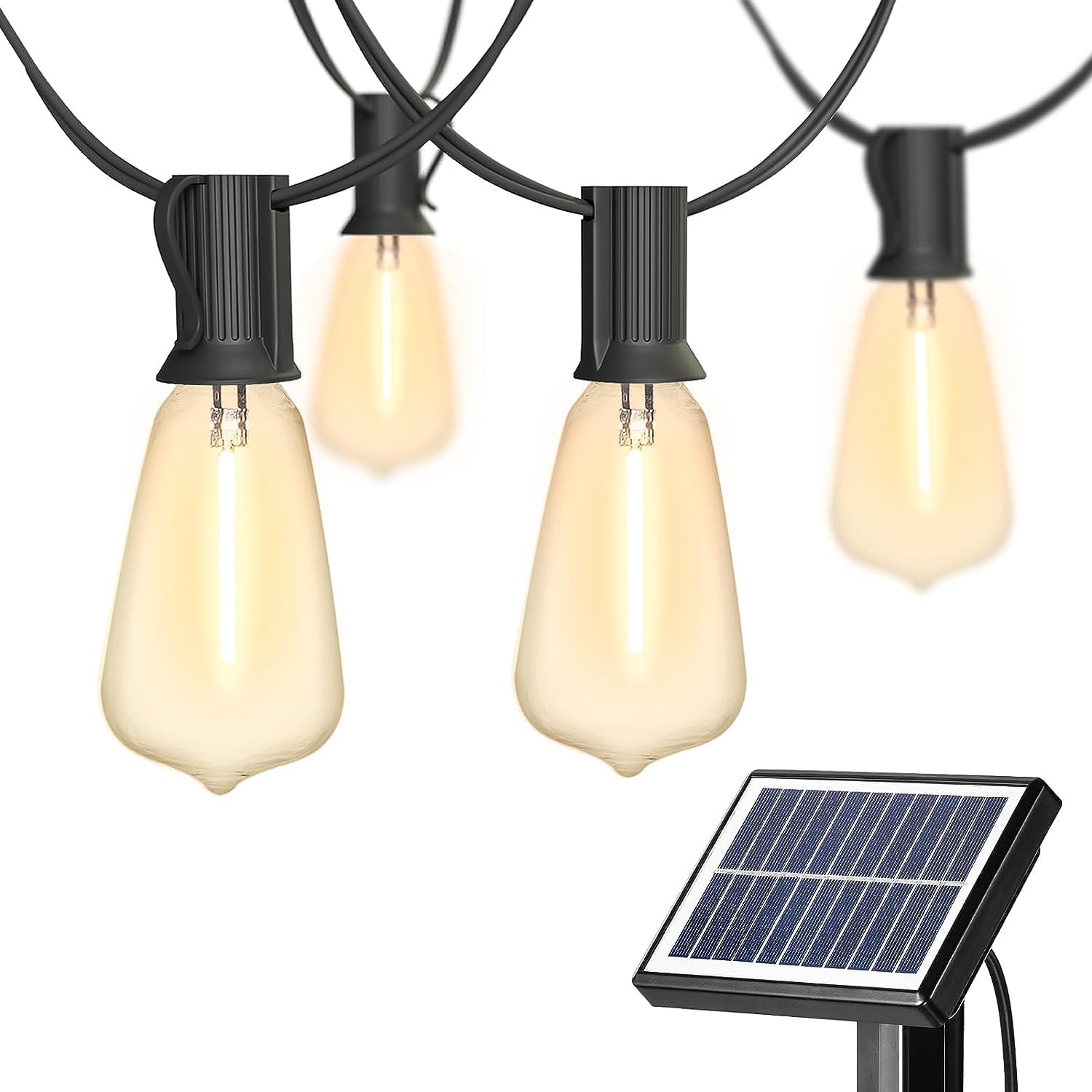 Solar Glühbirne, Litogo 9.3M G40 15+1 LED Lichterkette Außen