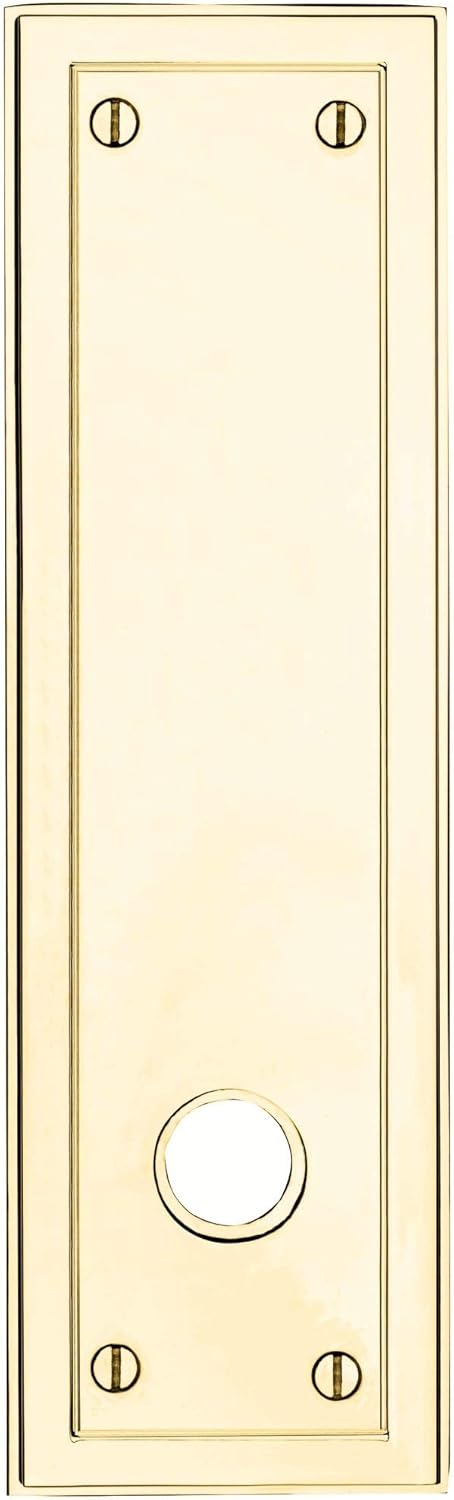 Baldwin R051031IPS Hollywood Hills Estate Rectangular Rosette for Passage Functions - Single