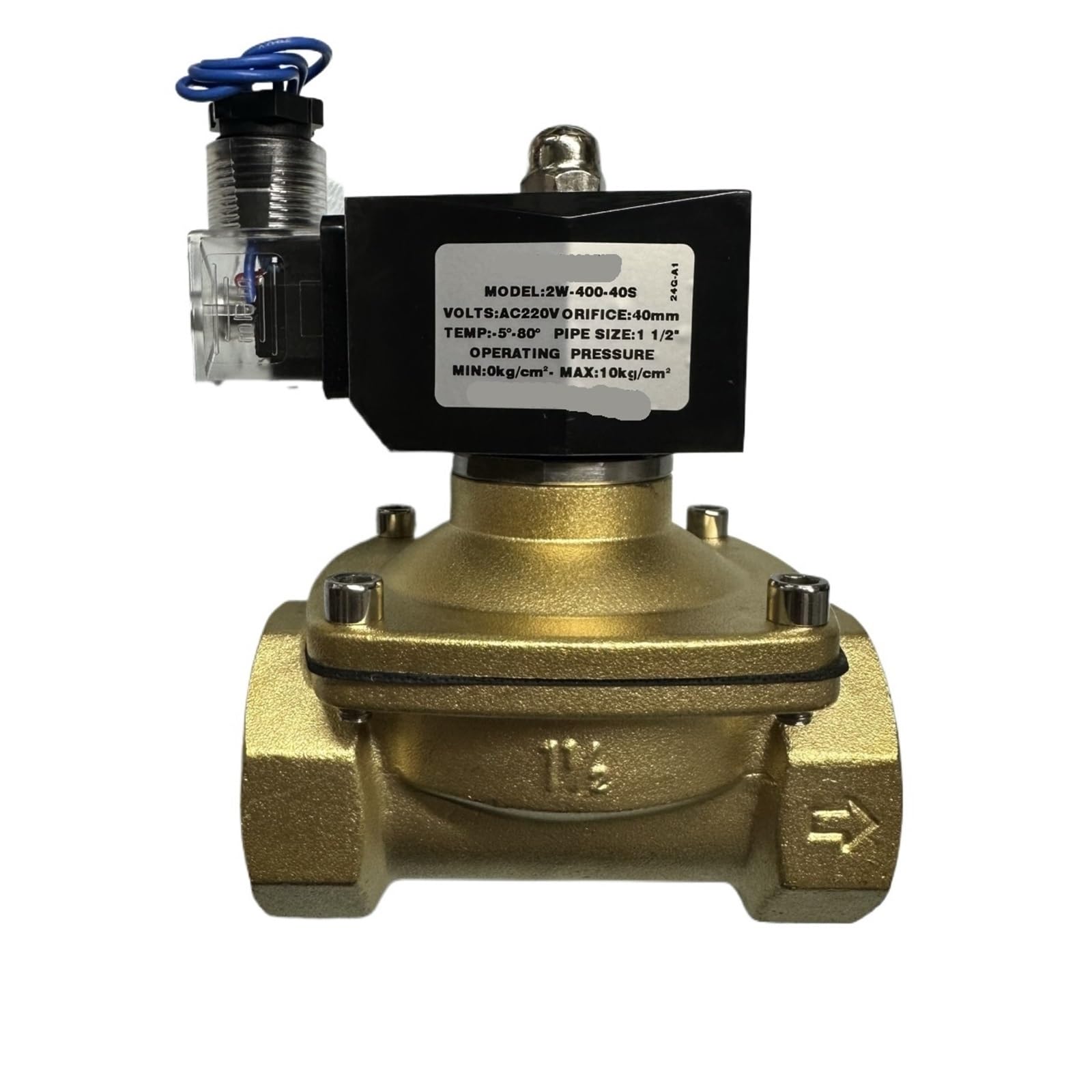 Coasddrld 2W-400-40S. Ac220v Brass Solenoid Valve 220V24v(2W-400-40S. Ac220v)