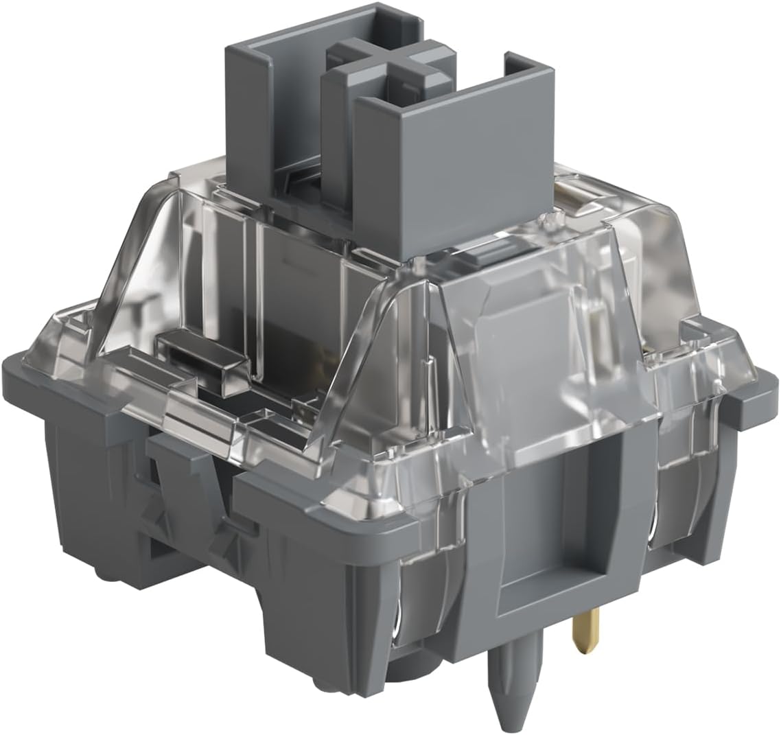 Akko Silver Pro Switches, Keyboard Switches, 5 Pin 43gf Linear Switch