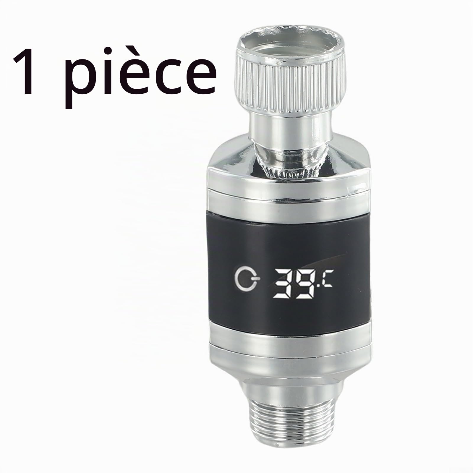 Thermomètre d'eau de douche avec capteur sensible et affichage numérique LED, capteur de température du robinet d'eau sensible pour salle de bain