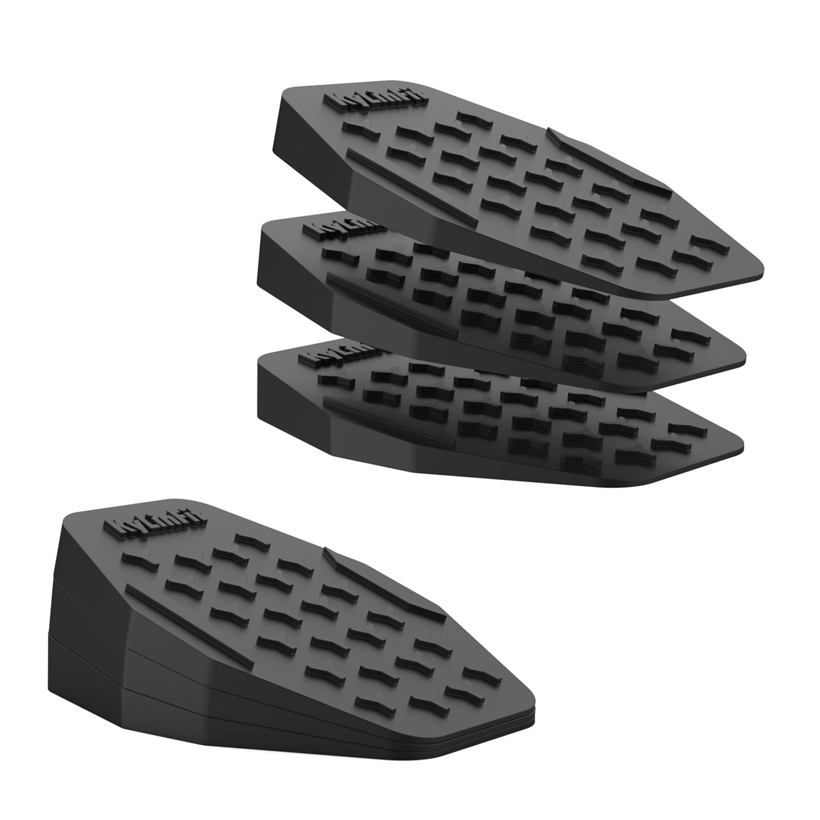 Squat Wedge Block Set da 6 pezzi, rampa per squat regolabile antiscivolo, tavola inclinata per allungamento polpacci, blocchi yoga, per squat con tallone sollevato, sollevamento pesi