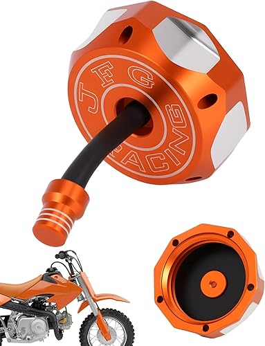 Miniatura 9 de Tapa de gasolina CNC Dirt Bike Tapa de tanque de combustible de aluminio con manguera de ventilación para XRCRF 50 estilo y clon Chinese Pit