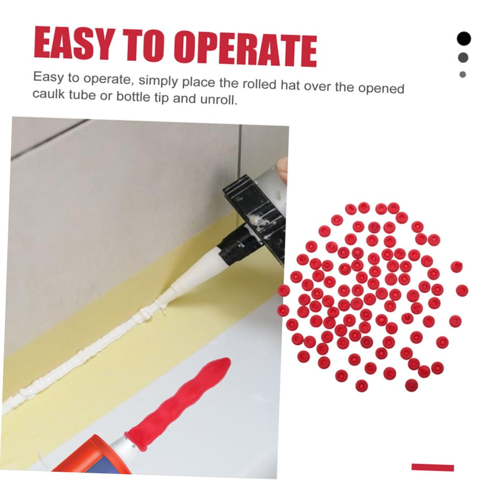 Gatuida 40pcs Caulk Sealer Saver Caps Protective Cover miniatura 3