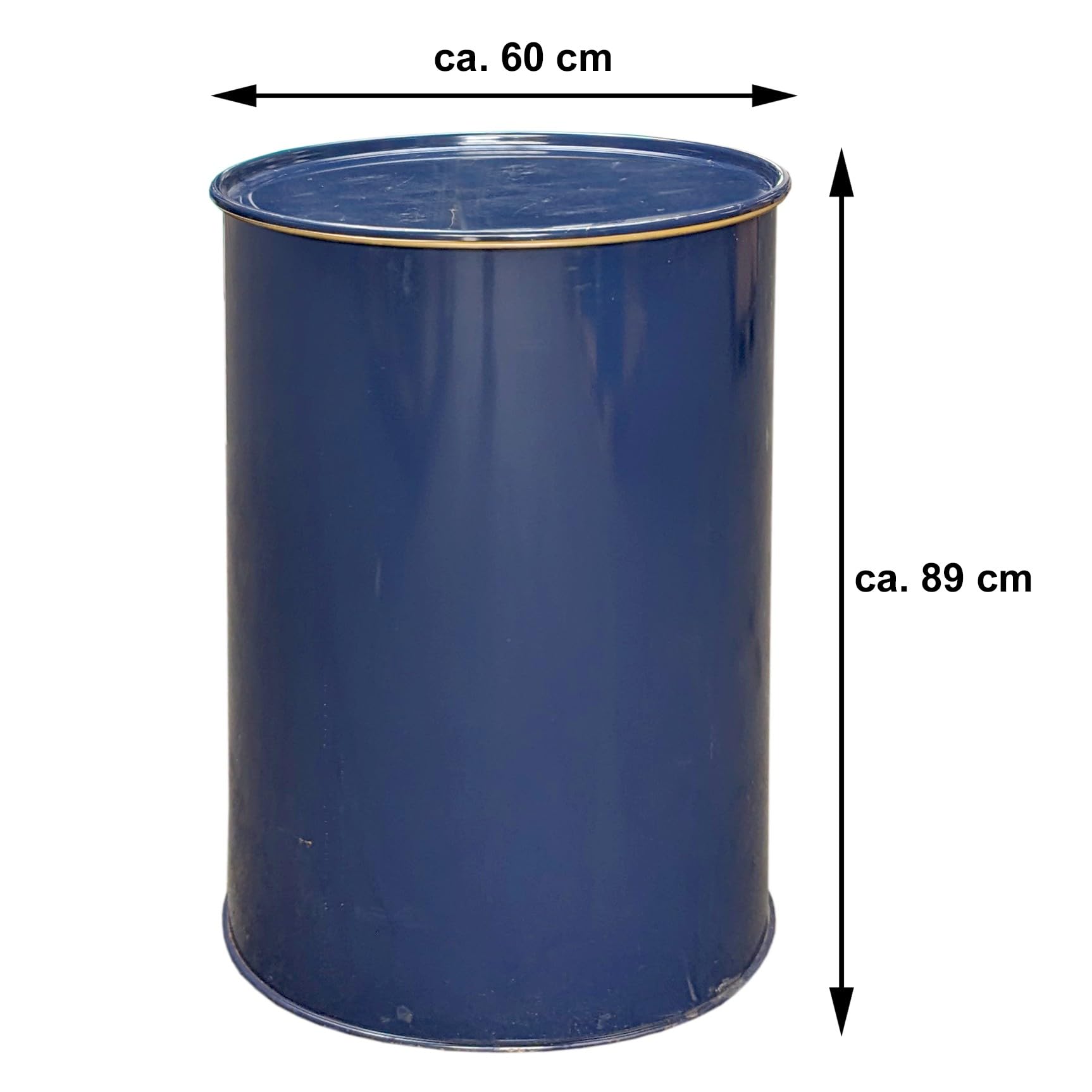Plasteo® Hobbock Dekselvat, 60 Liter, Geschikt Voor Levensmiddelen Un Goedkeuring Made In De 2 Gepatenteerde Handgrepen Vuilnisbak Afvalbak 1357635939