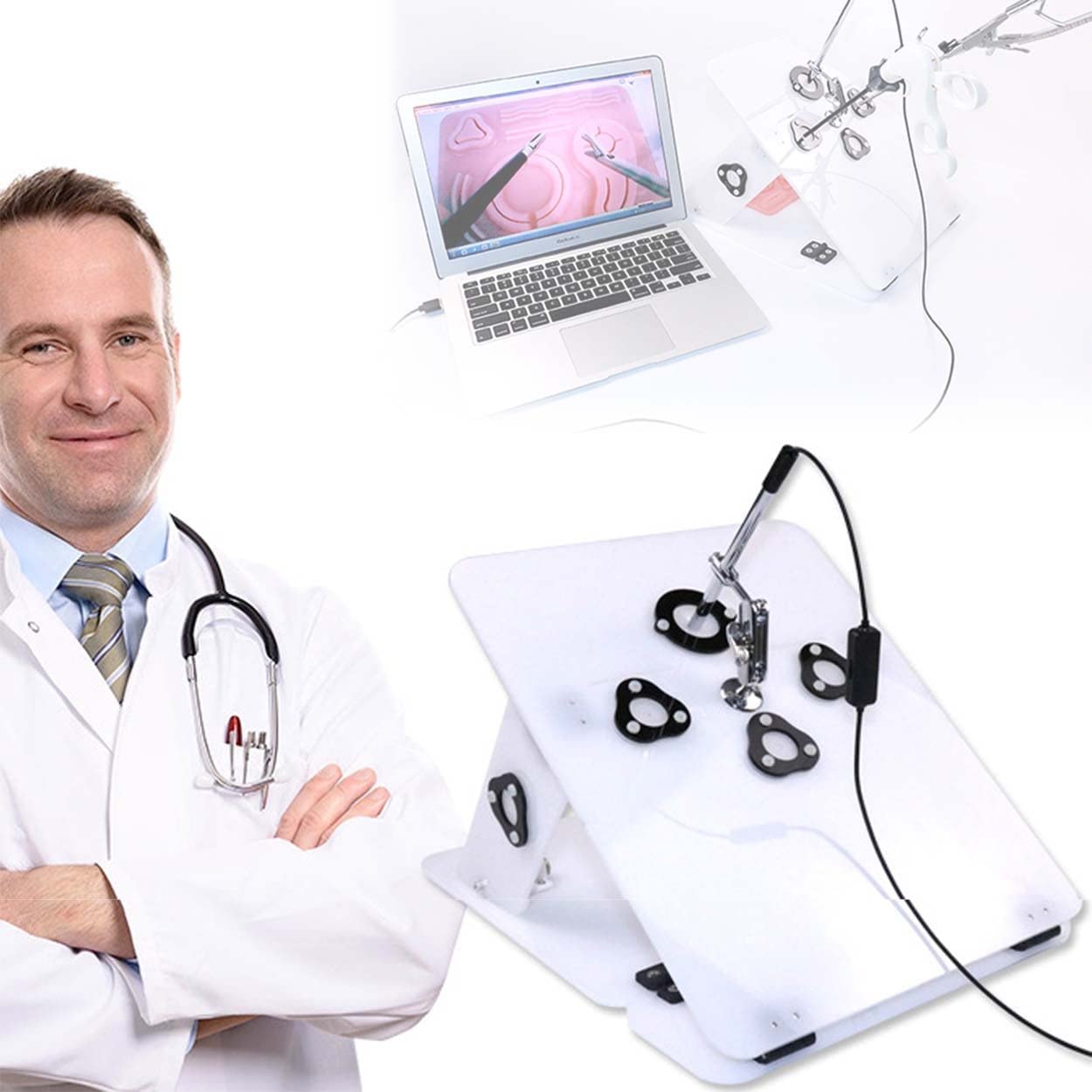 Amazon.co.jp: 腹腔鏡手術シミュレーショントレーニングボックス機器